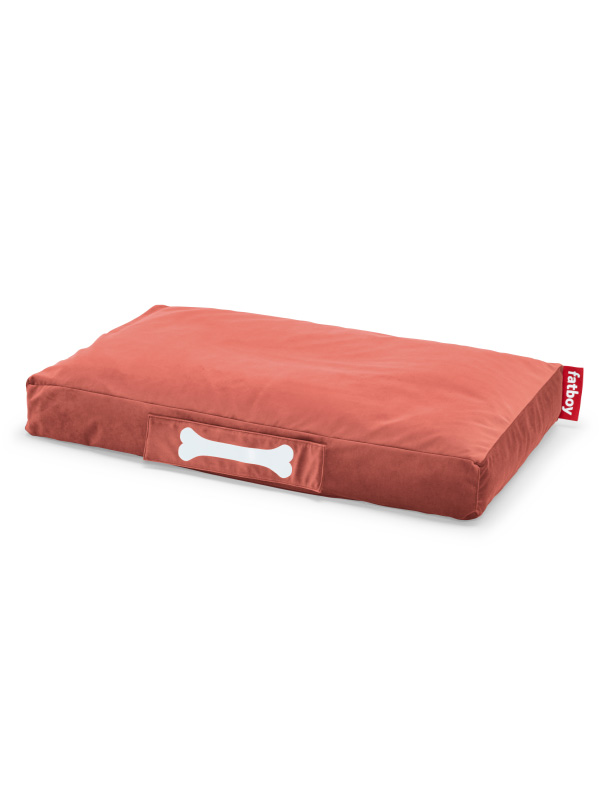Fatboy Velvet Dog Bed - Rhubarb