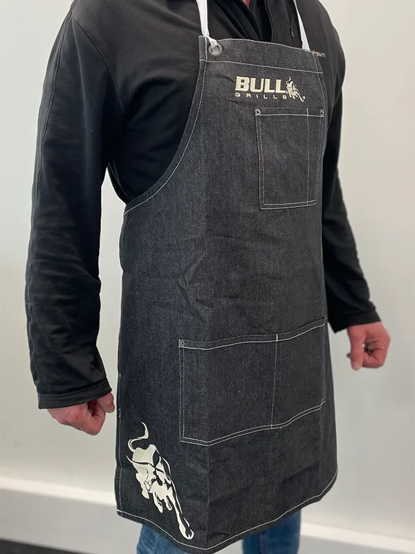 Bull BBQ Black Denim Apron
